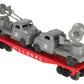 Lionel 6804 Vintage O Flatcar w/ USMC AA Gun Truck & Sound Truck EX