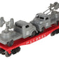 Lionel 6804 Vintage O Flatcar w/ USMC AA Gun Truck & Sound Truck EX