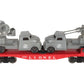 Lionel 6804 Vintage O Flatcar w/ USMC AA Gun Truck & Sound Truck EX