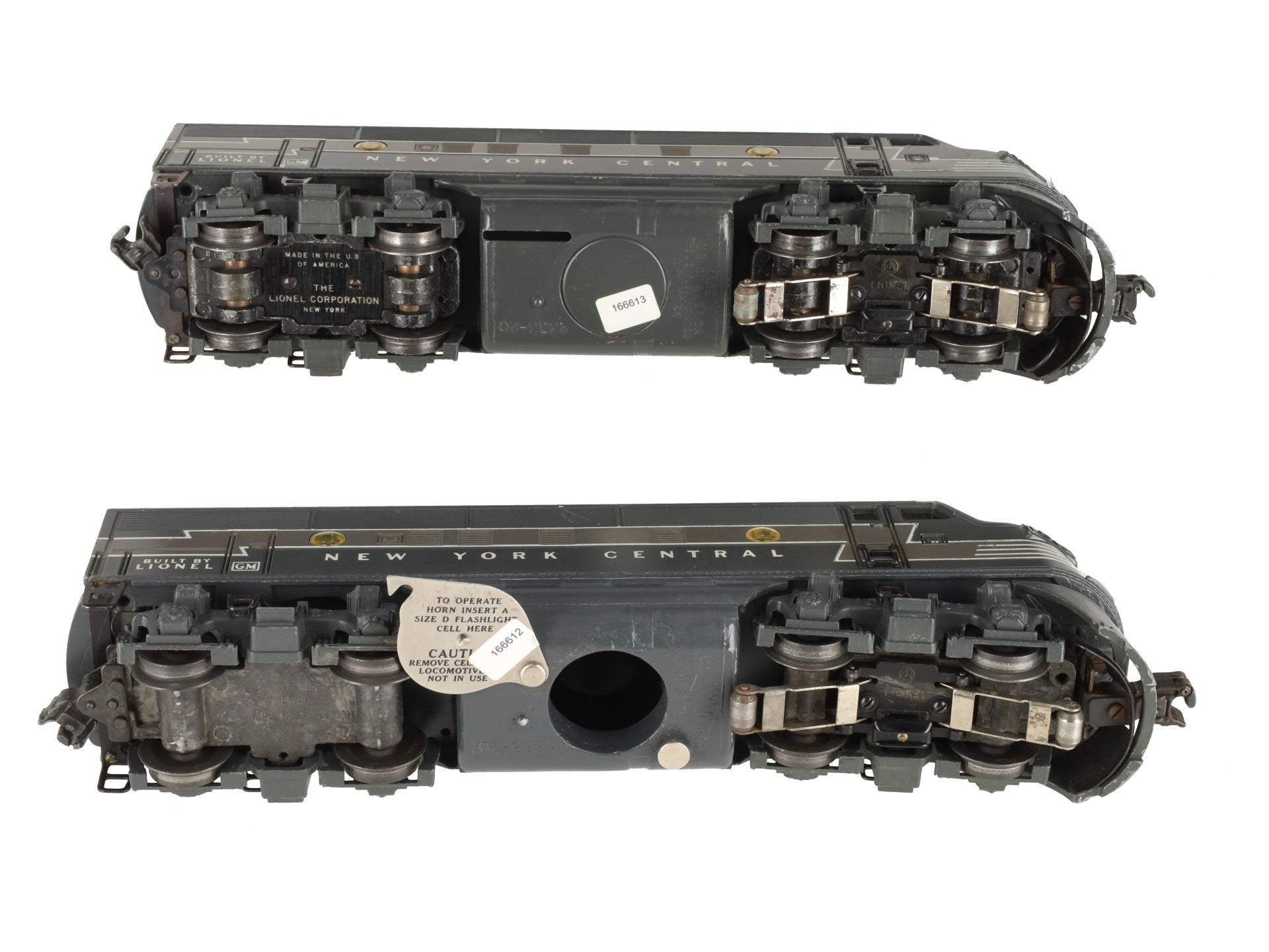 Lionel 2354 Vintage O New York Central F-3 AA Diesel Locomotives VG