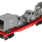 Lionel 6809 Vintage O Flatcar w/USMC AA Gun Truck & Medical Box Truck EX