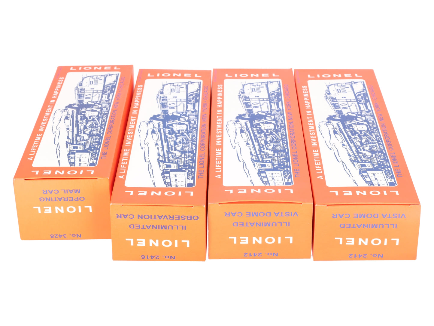 Lionel 6-27767 O Gauge Conventional Classics Santa Fe Passenger Cars (Set of 4) LN/Box