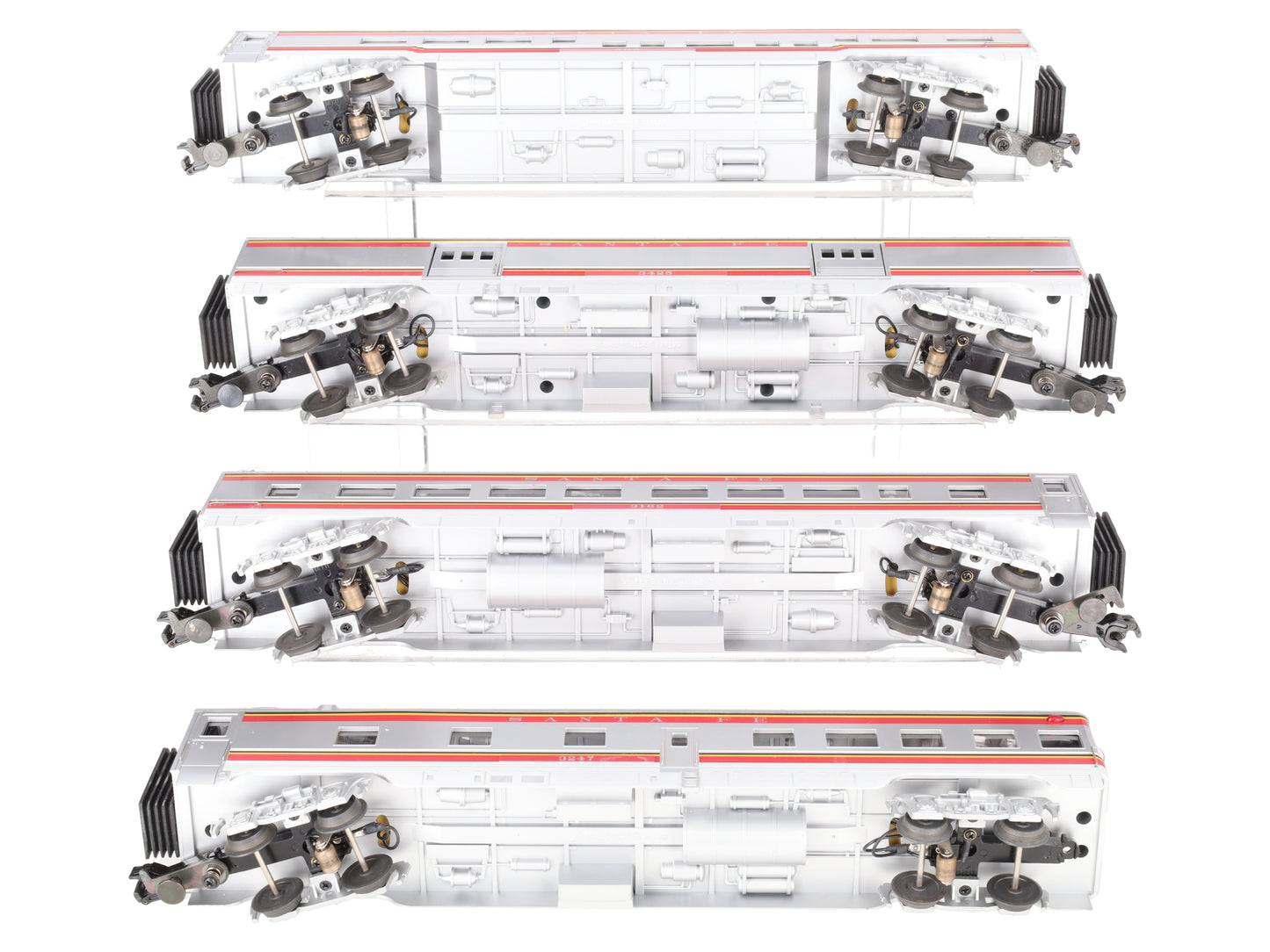 MTH 30-6705 O Santa Fe RailKing 60' Streamlined Passenger Car Set (Set of 4) EX/Box