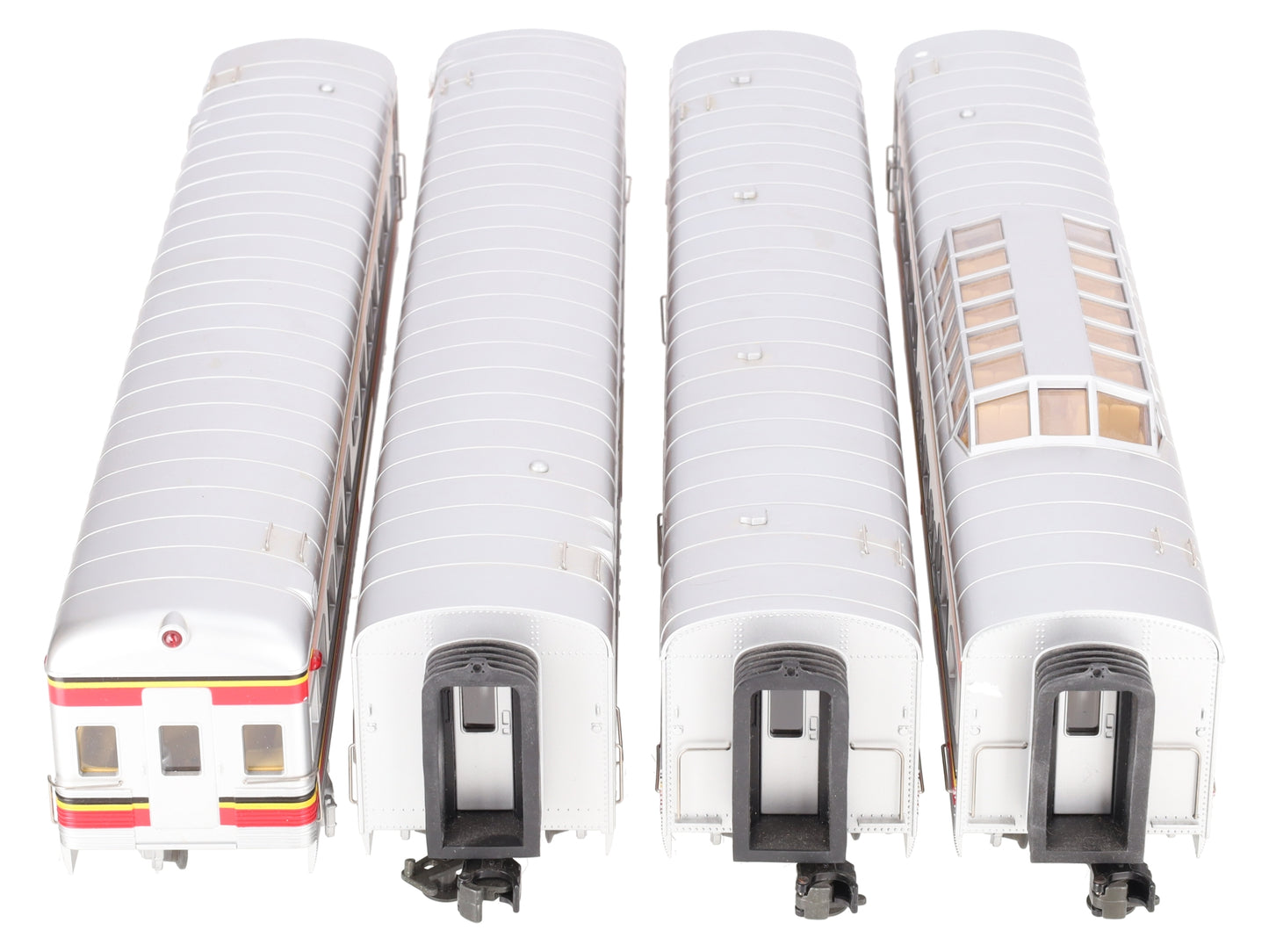 MTH 30-6705 O Santa Fe RailKing 60' Streamlined Passenger Car Set (Set of 4) EX/Box