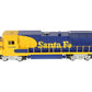 Lionel 6-18206 Santa Fe Dash 8 40B Diesel Locomotive #8206 EX/Box
