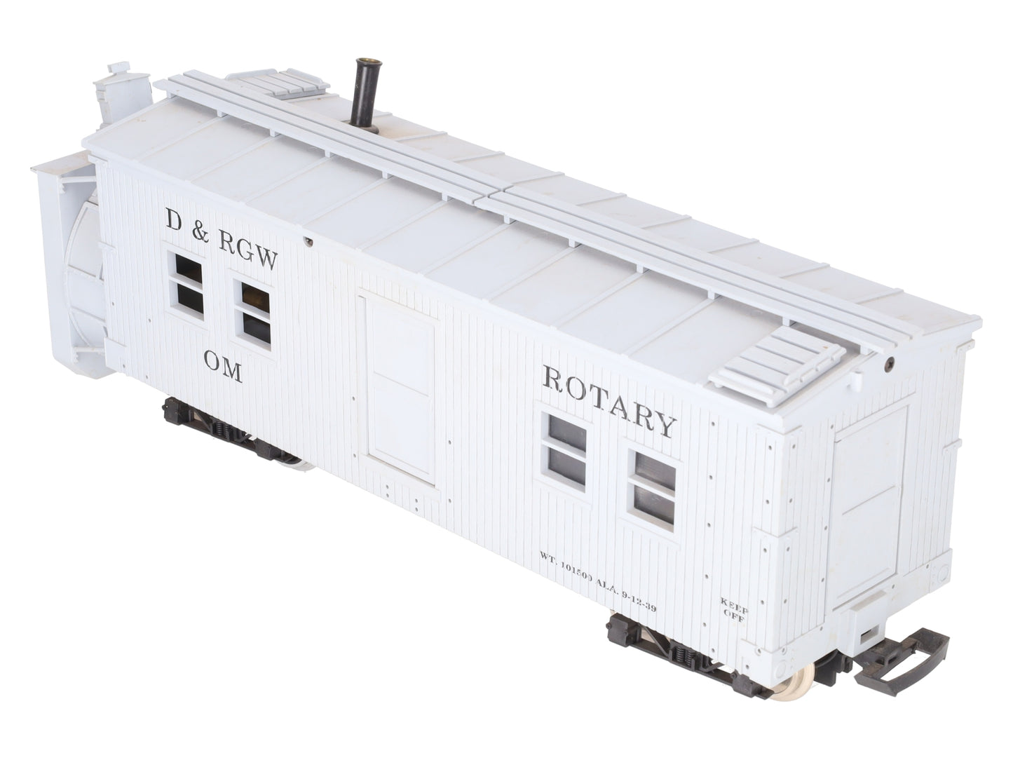 USA Trains R2100 G D&RGW Rotary Snow Plow with Sound - Metal Wheels VG/Box