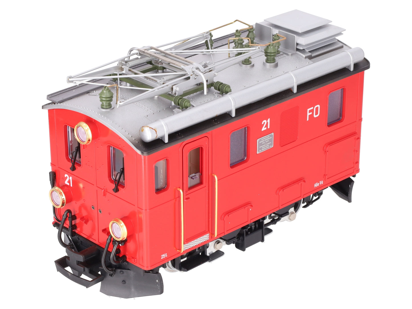 LGB 2046 G Scale RhB Rack Electric Locomotive #21 EX/Box
