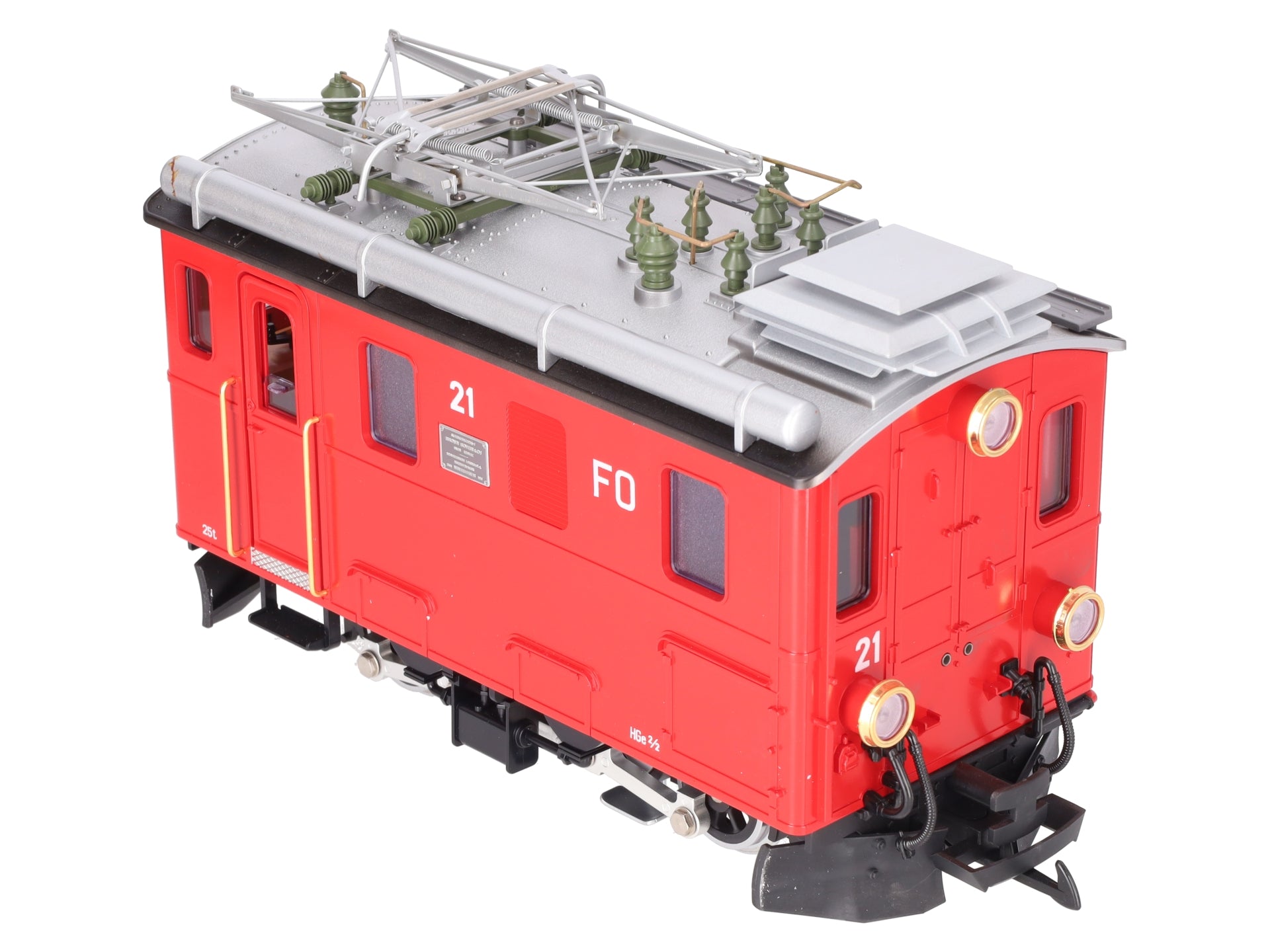 LGB 2046 G Scale RhB Rack Electric Locomotive #21 EX/Box