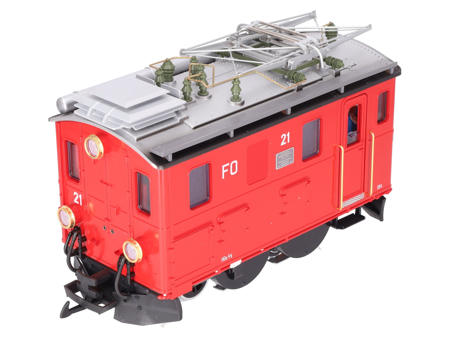 LGB 2046 G Scale RhB Rack Electric Locomotive #21 EX/Box