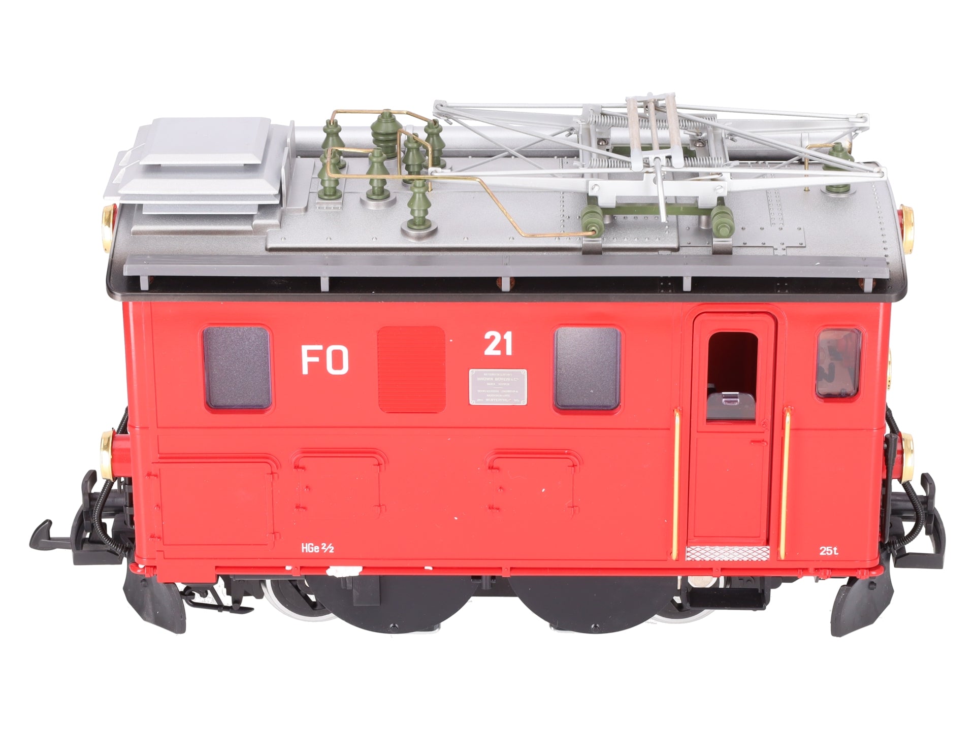 LGB 2046 G Scale RhB Rack Electric Locomotive #21 EX/Box