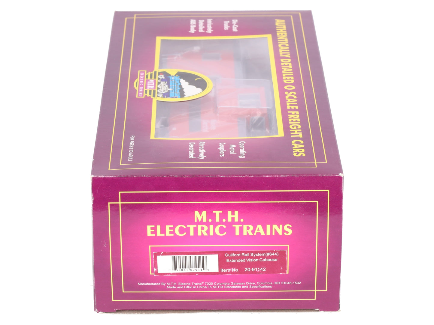 MTH 20-91142 Extended Vision Caboose (Guilford Rail System) LN/Box