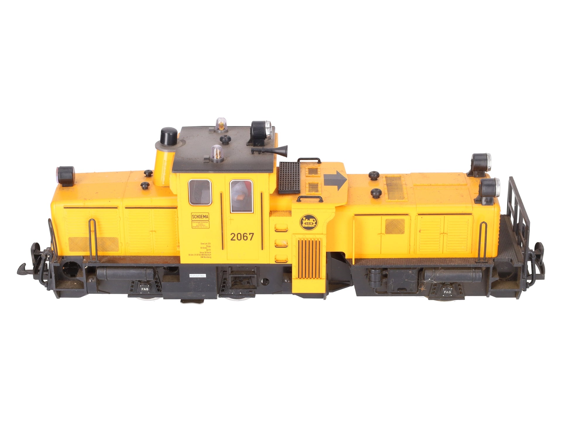 LGB 20670 G Scale Track Cleaning Diesel Locomotive #2067 VG/Box
