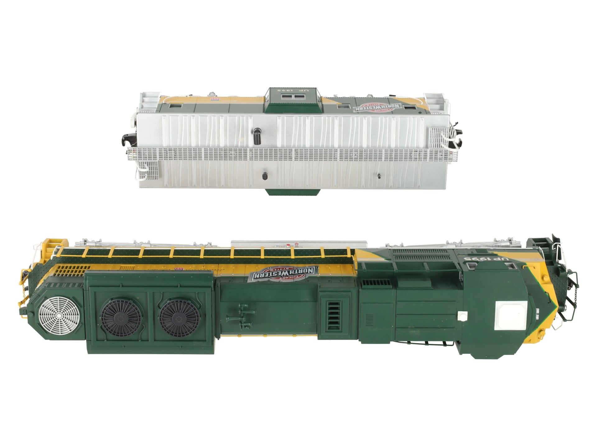 MTH 30-20949-1 O CNW-UP Heritage SD70ACe Imperial Diesel Locomotive/Caboose Set EX/Box