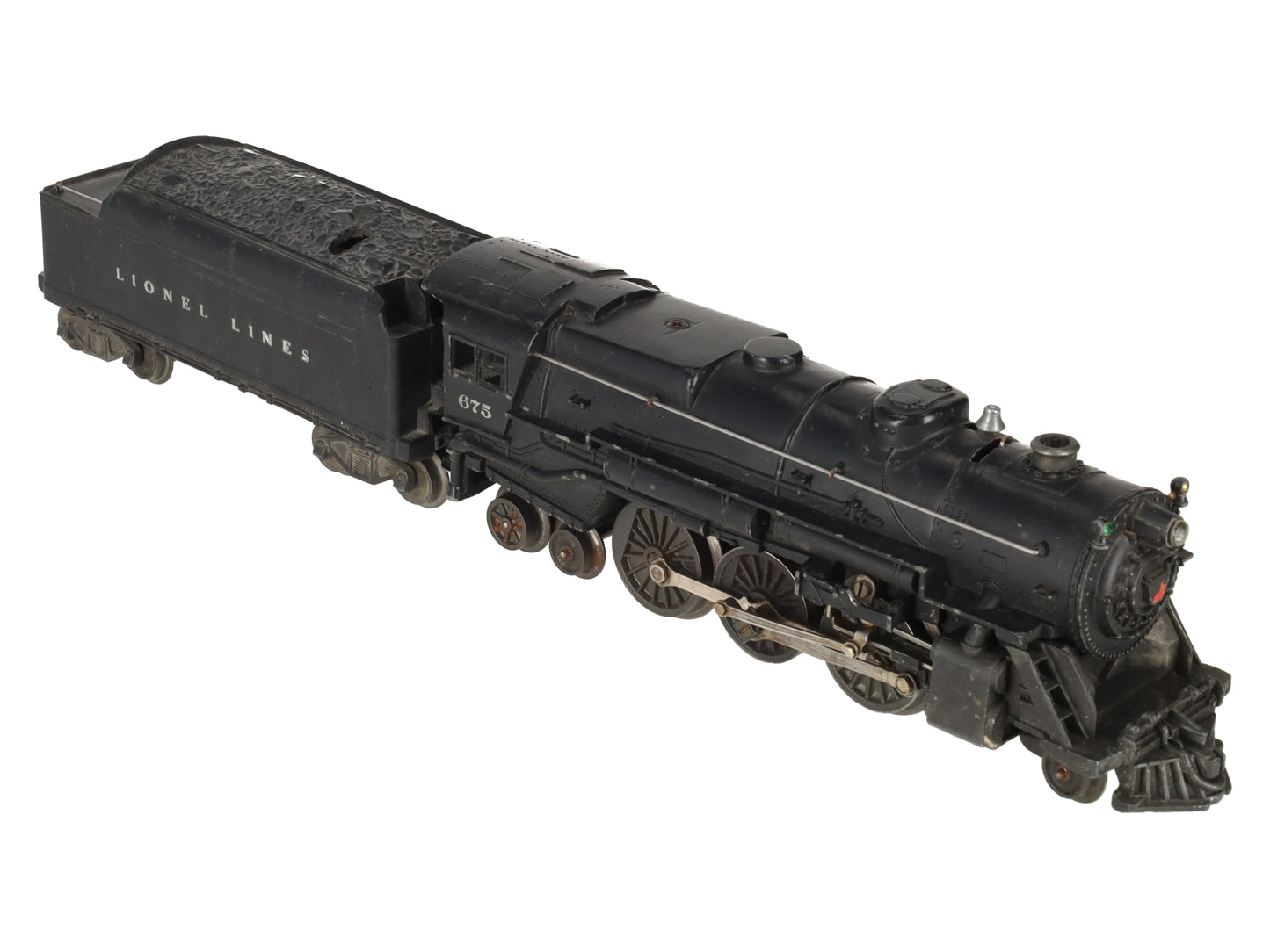 Lionel 675 Vintage O 2-6-2 K-4 Pacific Die-Cast Steam Locomotive & 2466WX Tender VG
