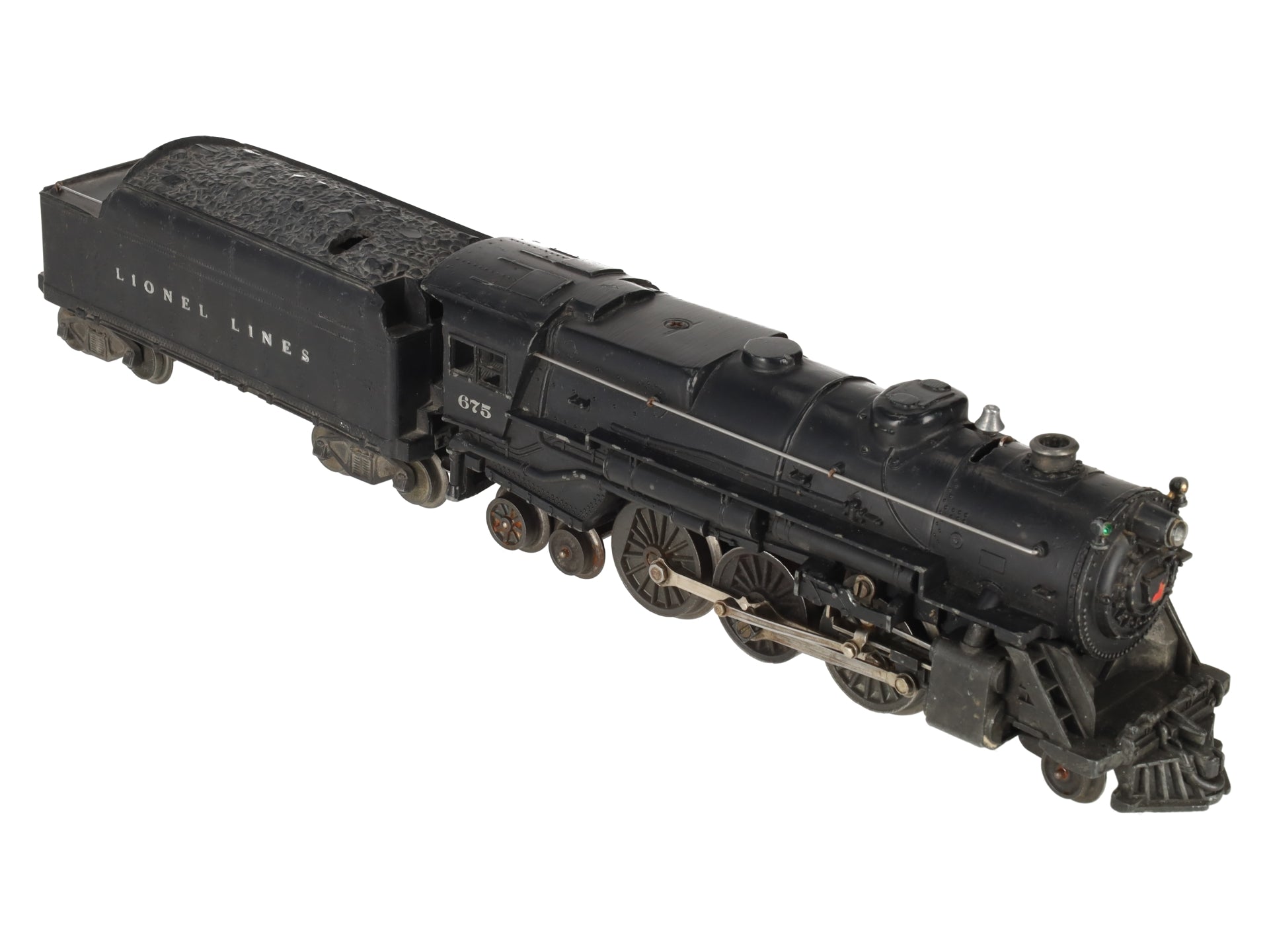 Lionel 675 Vintage O 2-6-2 K-4 Pacific Die-Cast Steam Locomotive & 2466WX Tender VG