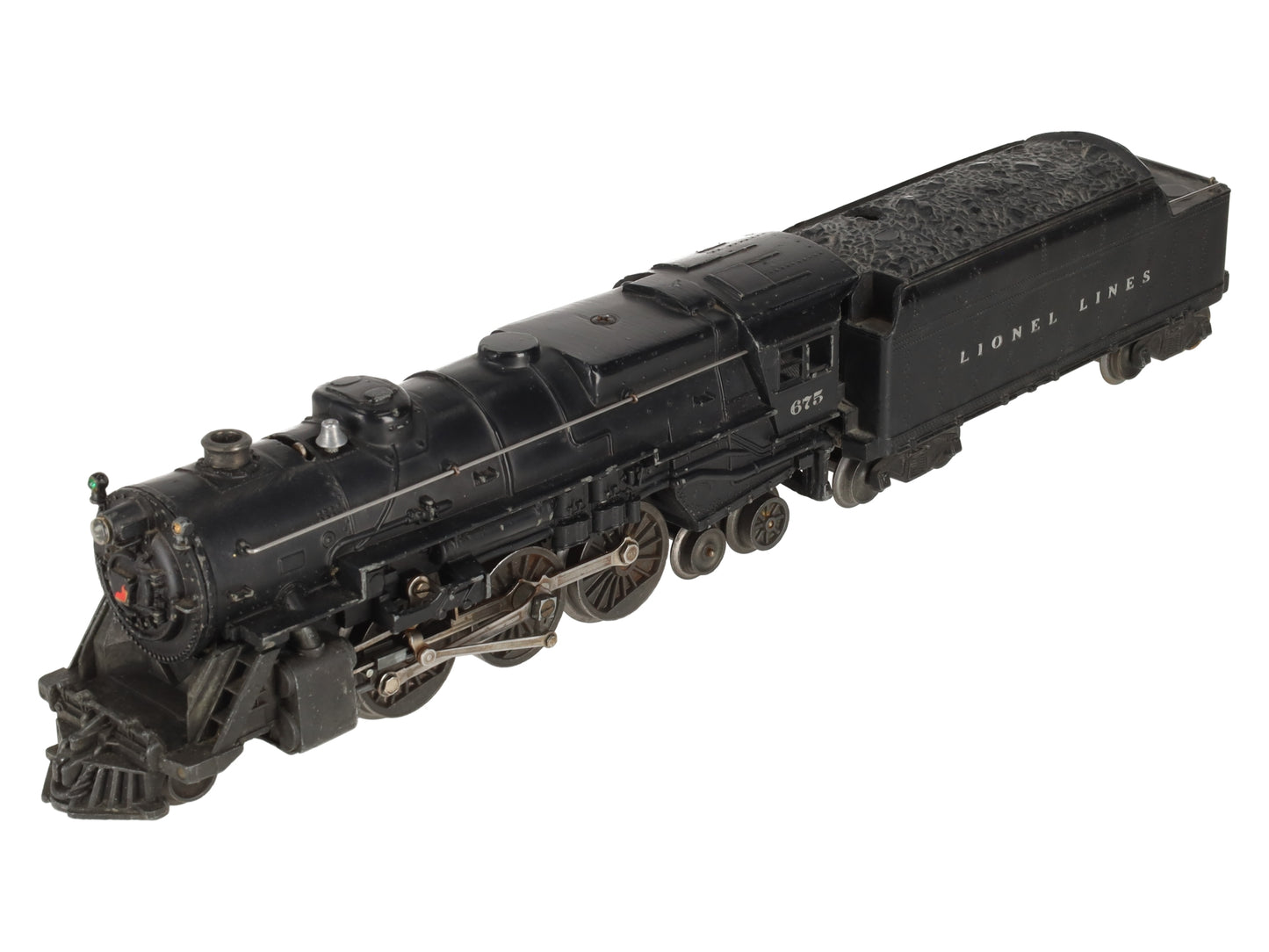 Lionel 675 Vintage O 2-6-2 K-4 Pacific Die-Cast Steam Locomotive & 2466WX Tender VG