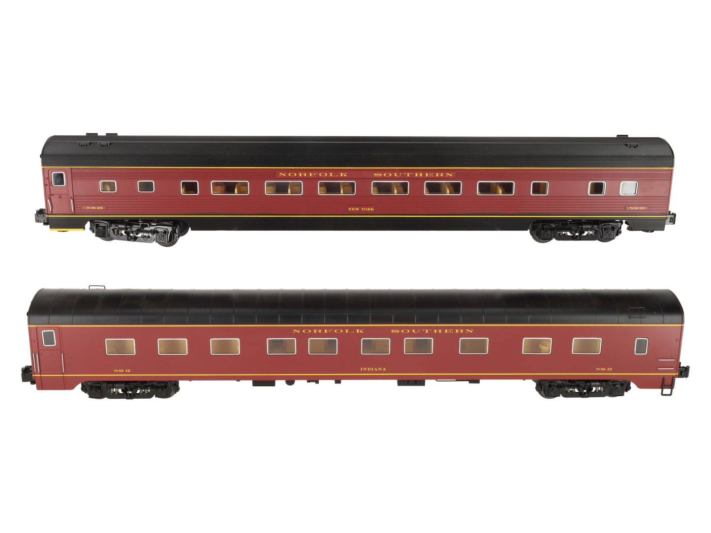 Lionel 2027190 O Gauge Norfolk Southern 21" Executive Passenger Cars (Pack of 2) EX/Box