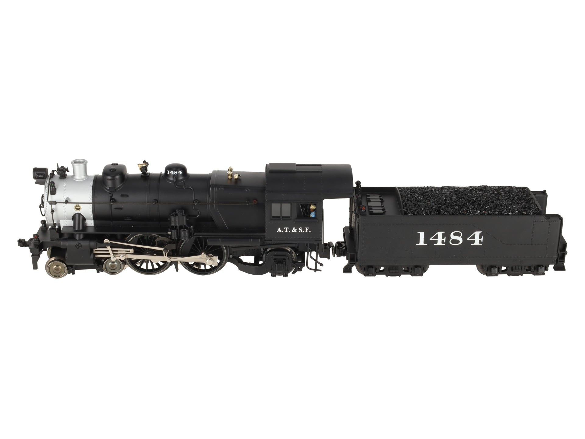 Lionel 6-11117 O AT&SF 4-4-2 Atlantic Steam Locomotive & Tender #1484 EX/Box