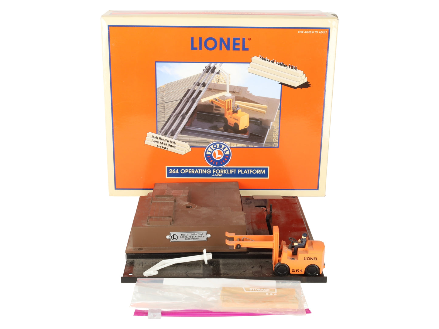 Lionel 6-14000 O Gauge 264 Operating Forklift Platform EX/Box
