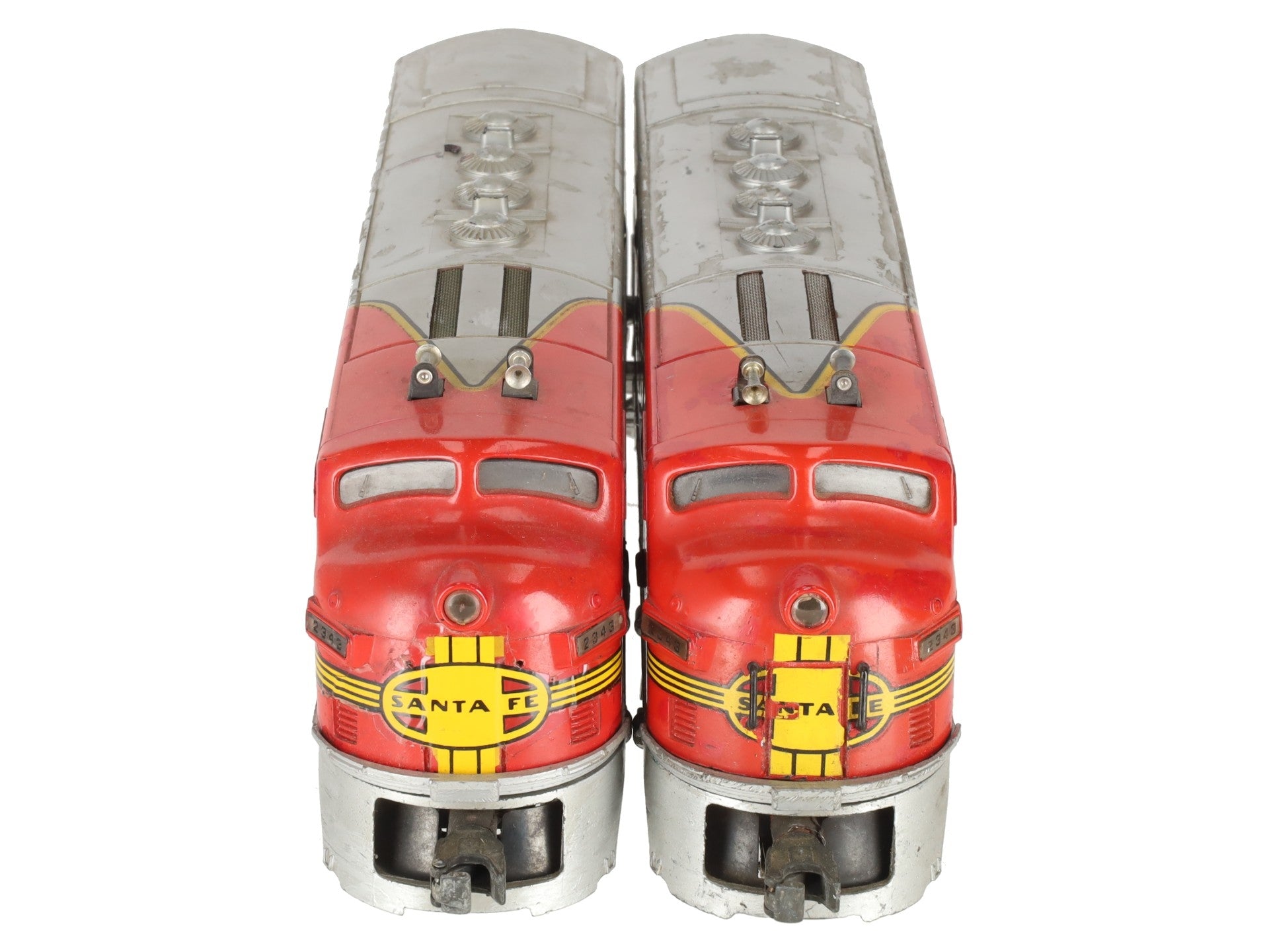 Lionel 2343 Vintage O Gauge Santa Fe F3 AA Diesel Locomotive Set