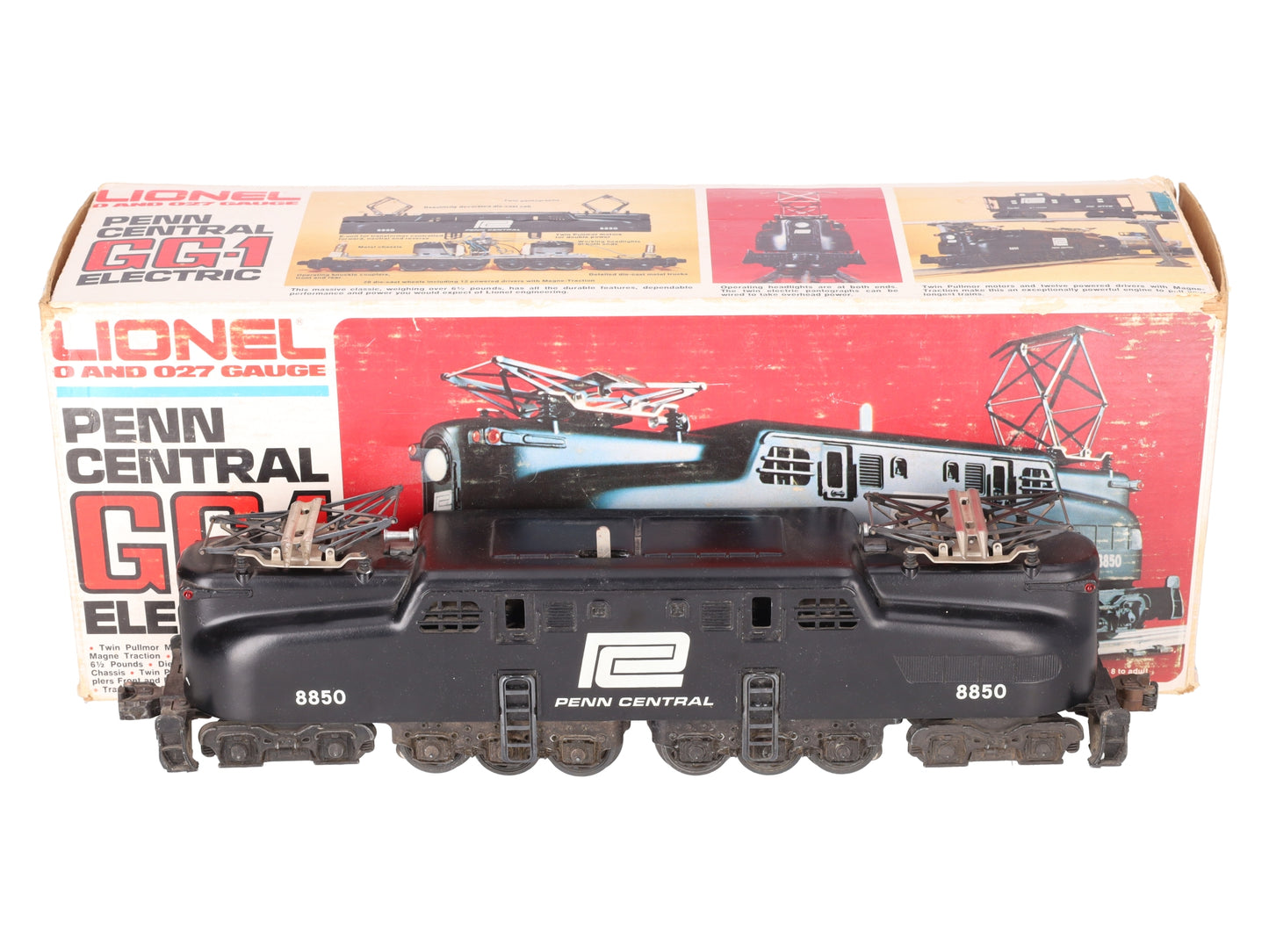 Lionel 6-8550 O Gauge Penn Central GG-1 Electric Locomotive #8850 VG/Box