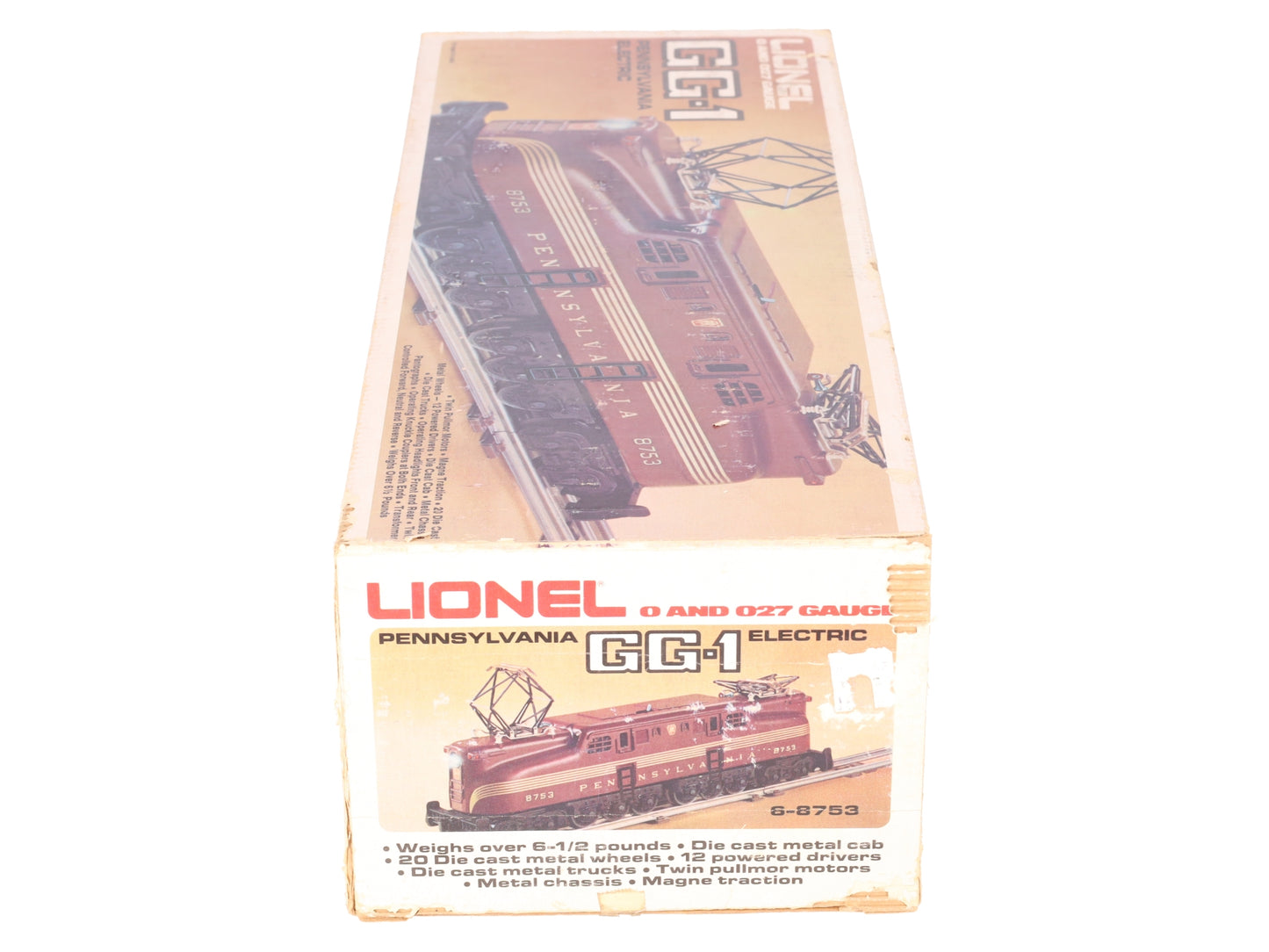 Lionel 6-8753 O Gauge Pennsylvania Railroad GG-1 Electric Locomotive #8753 VG/Box