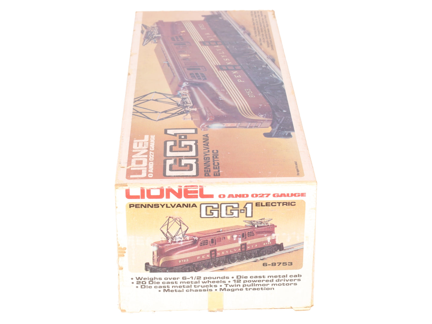 Lionel 6-8753 O Gauge Pennsylvania Railroad GG-1 Electric Locomotive #8753 VG/Box