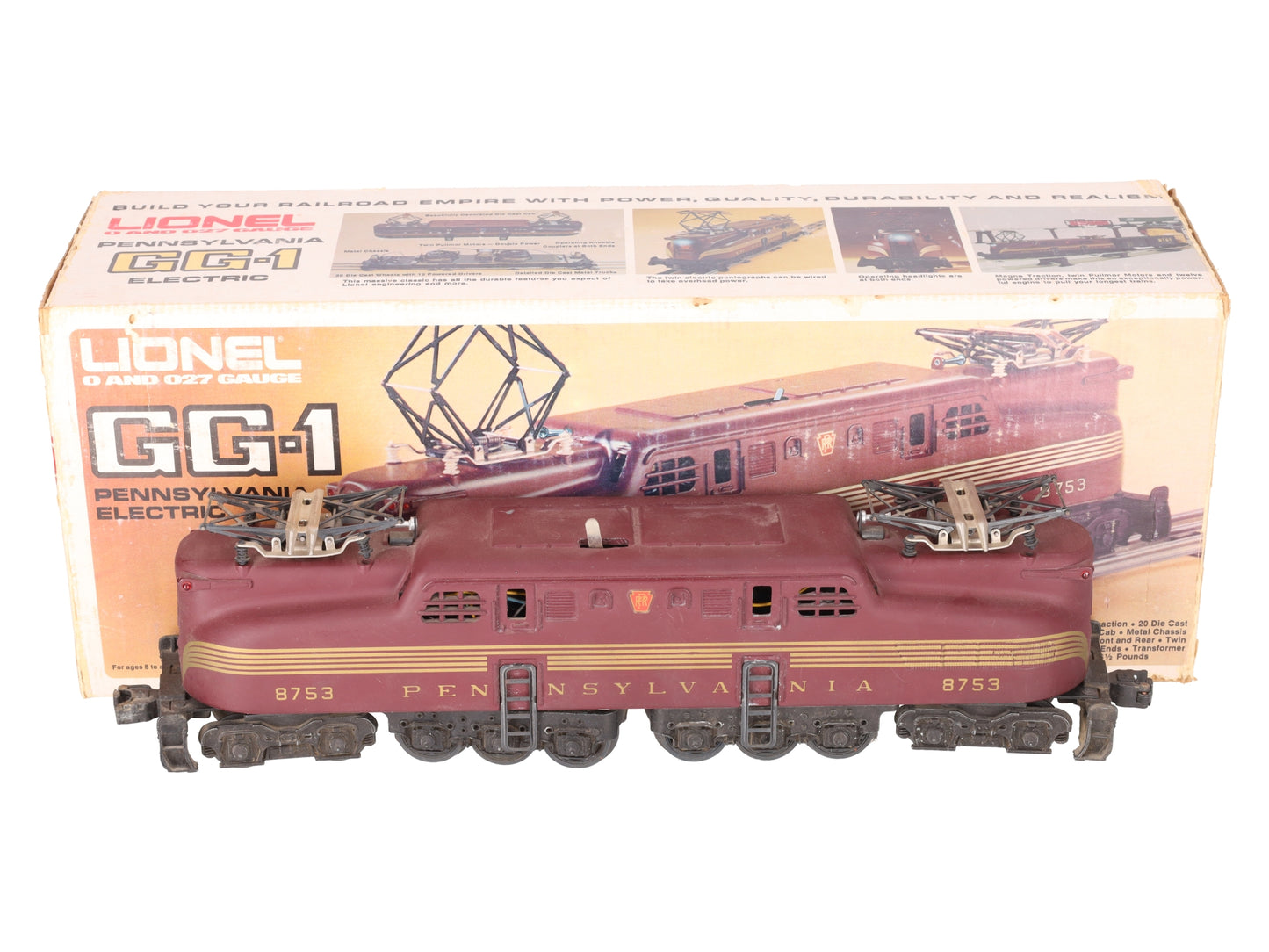 Lionel 6-8753 O Gauge Pennsylvania Railroad GG-1 Electric Locomotive #8753 VG/Box