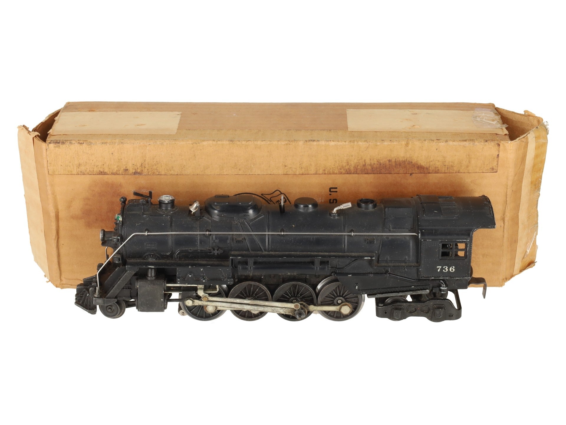 Lionel 736 Vintage O 2-8-4 Berkshire Steam Locomotive VG/Box