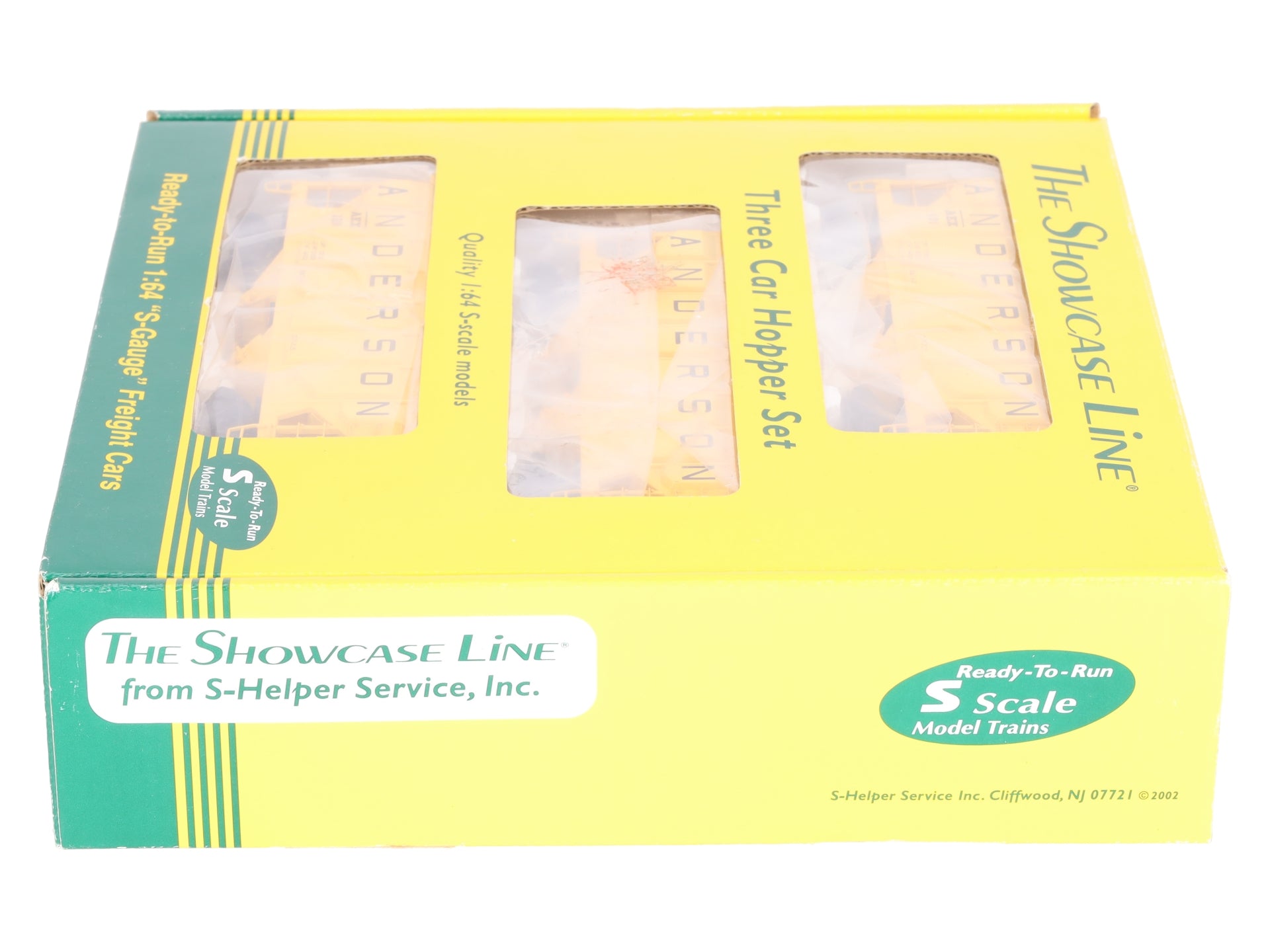 S-Helper 00982 S Scale Anderson Side Panel Open Hopper 3 Car Set #1 LN/Box