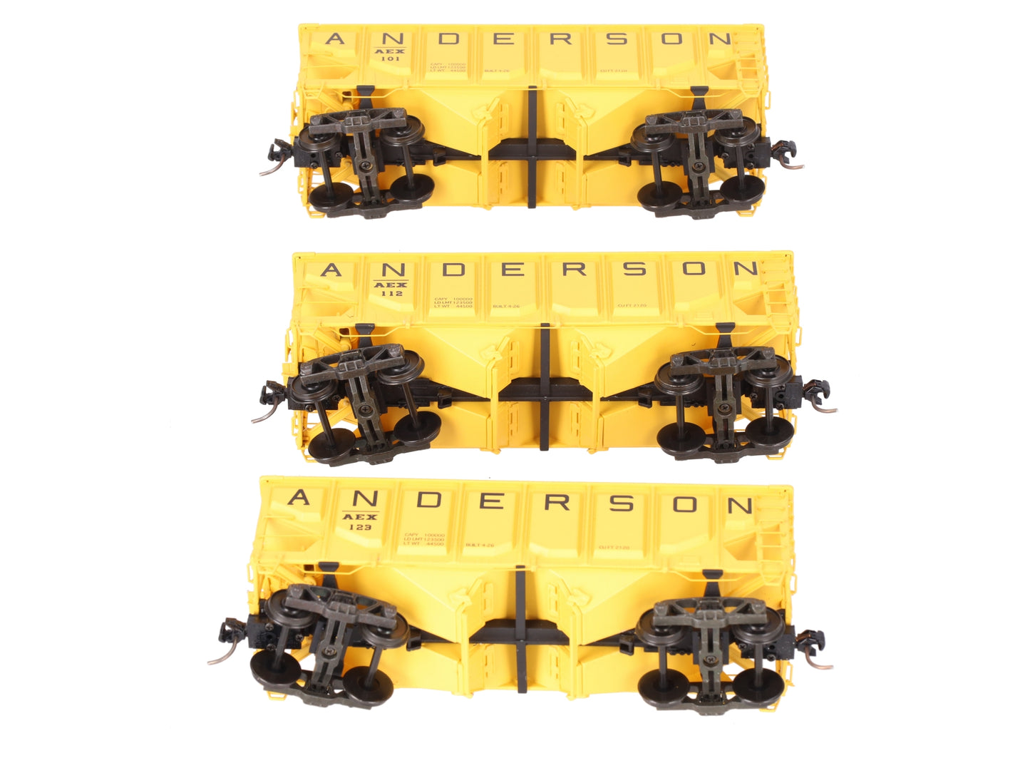 S-Helper 00982 S Scale Anderson Side Panel Open Hopper 3 Car Set #1 LN/Box