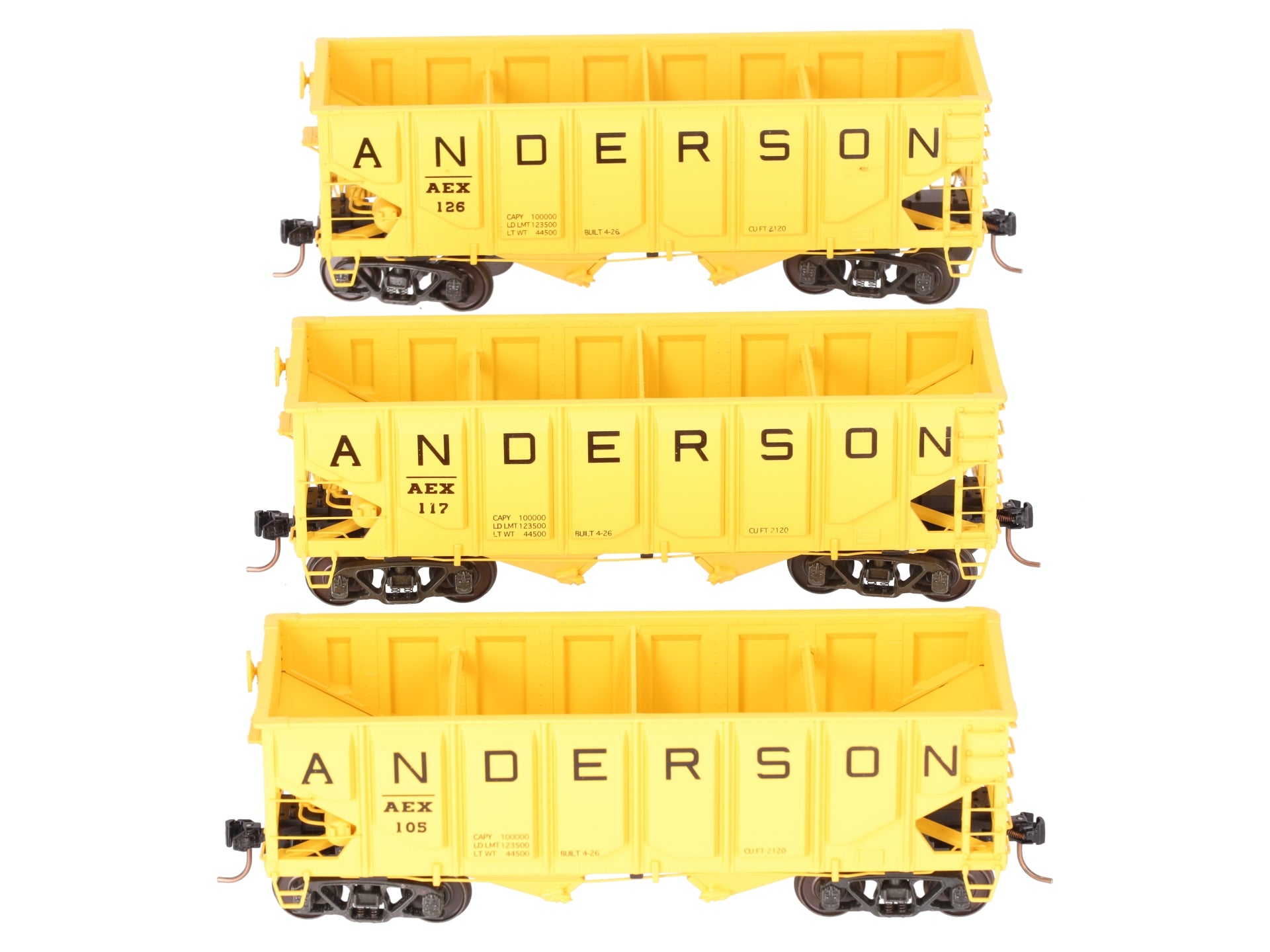 S-Helper 01170 S Scale Service Panel Anderson 3 Car Hopper set B LN/Box