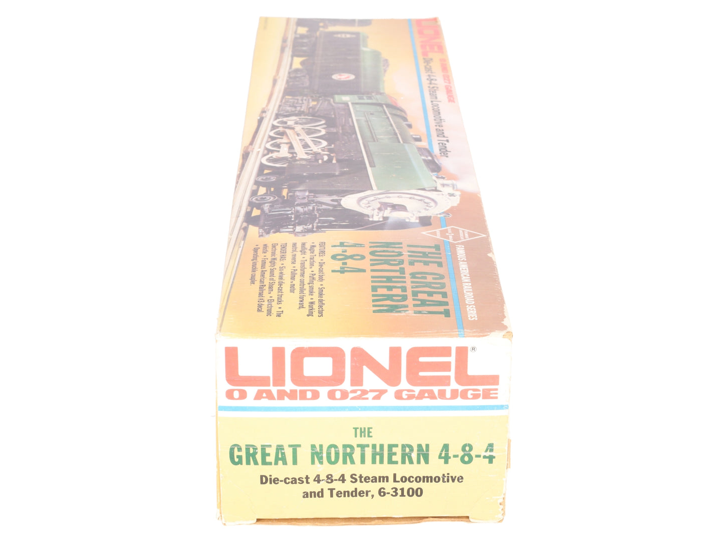 Lionel 6-3100 O Gauge Great Northern 4-8-4 Steam Locomotive & Tender EX/Box