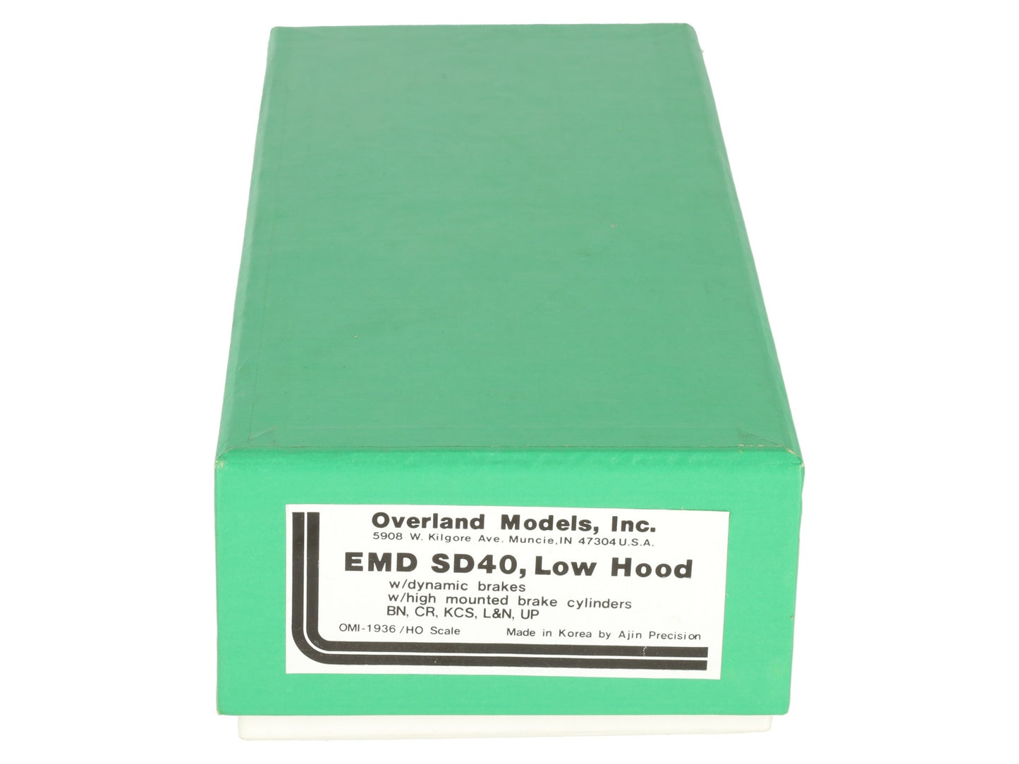 Overland OMI-1936 HO BRASS EMD SD40 Low Hood Diesel Locomotive -Unpainted EX/Box