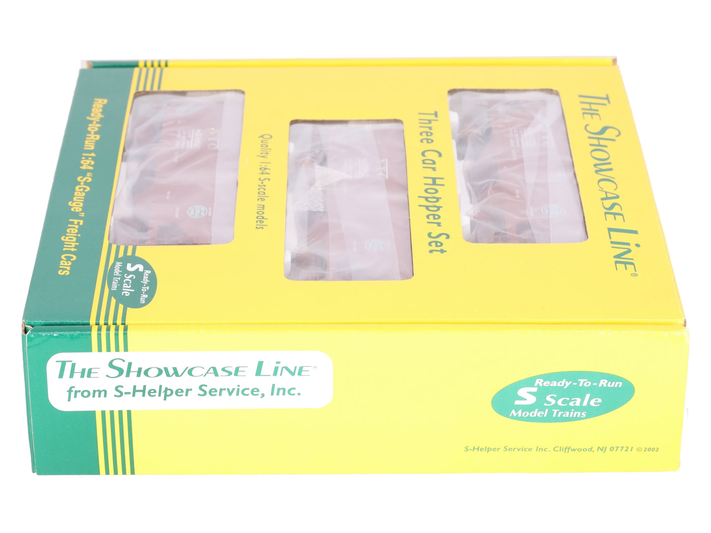 S-Helper 01117 S Scale Offset New York Central (red) 3 Car Hopper Set A LN/Box