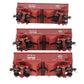 S-Helper 01117 S Scale Offset New York Central (red) 3 Car Hopper Set A LN/Box