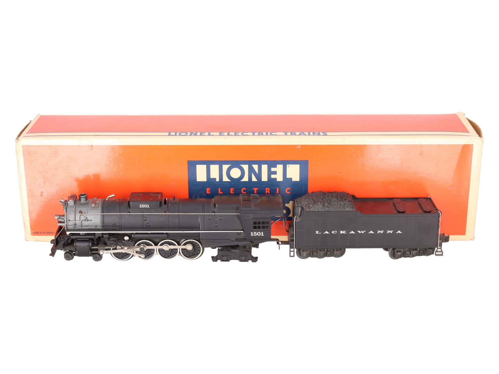 Lionel 6-18003 O Delaware, Lackawanna & Western 4-8-4 Locomotive & Tender #1501 EX/Box