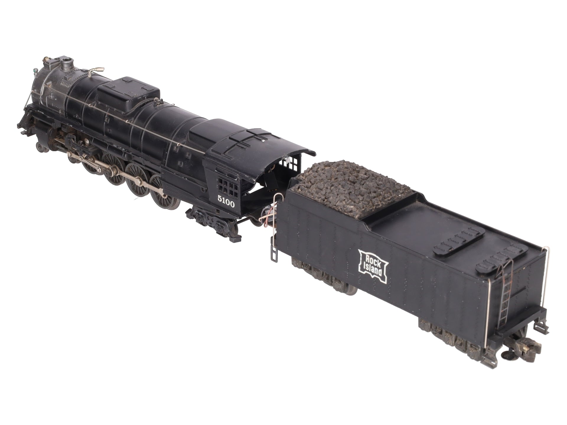 Lionel 6-18001 O Gauge Rock Island 4-8-4 Steam Locomotive & Tender #5100 VG/Box