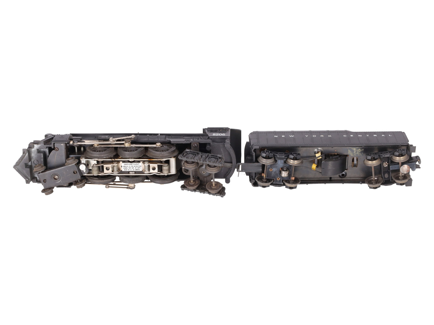 Lionel 6-8206 O Gauge New York Central 4-6-4 Steam Locomotive & Tender EX