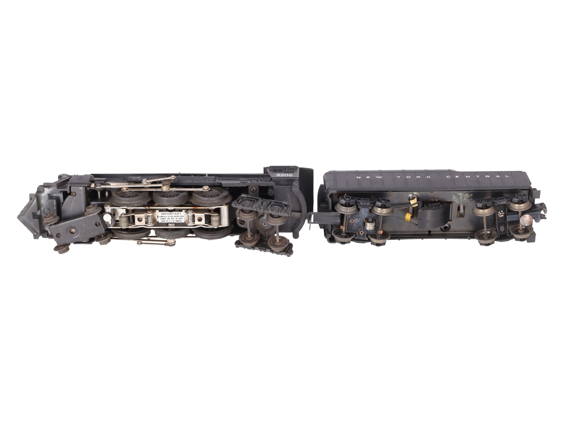 Lionel 6-8206 O Gauge New York Central 4-6-4 Steam Locomotive & Tender EX