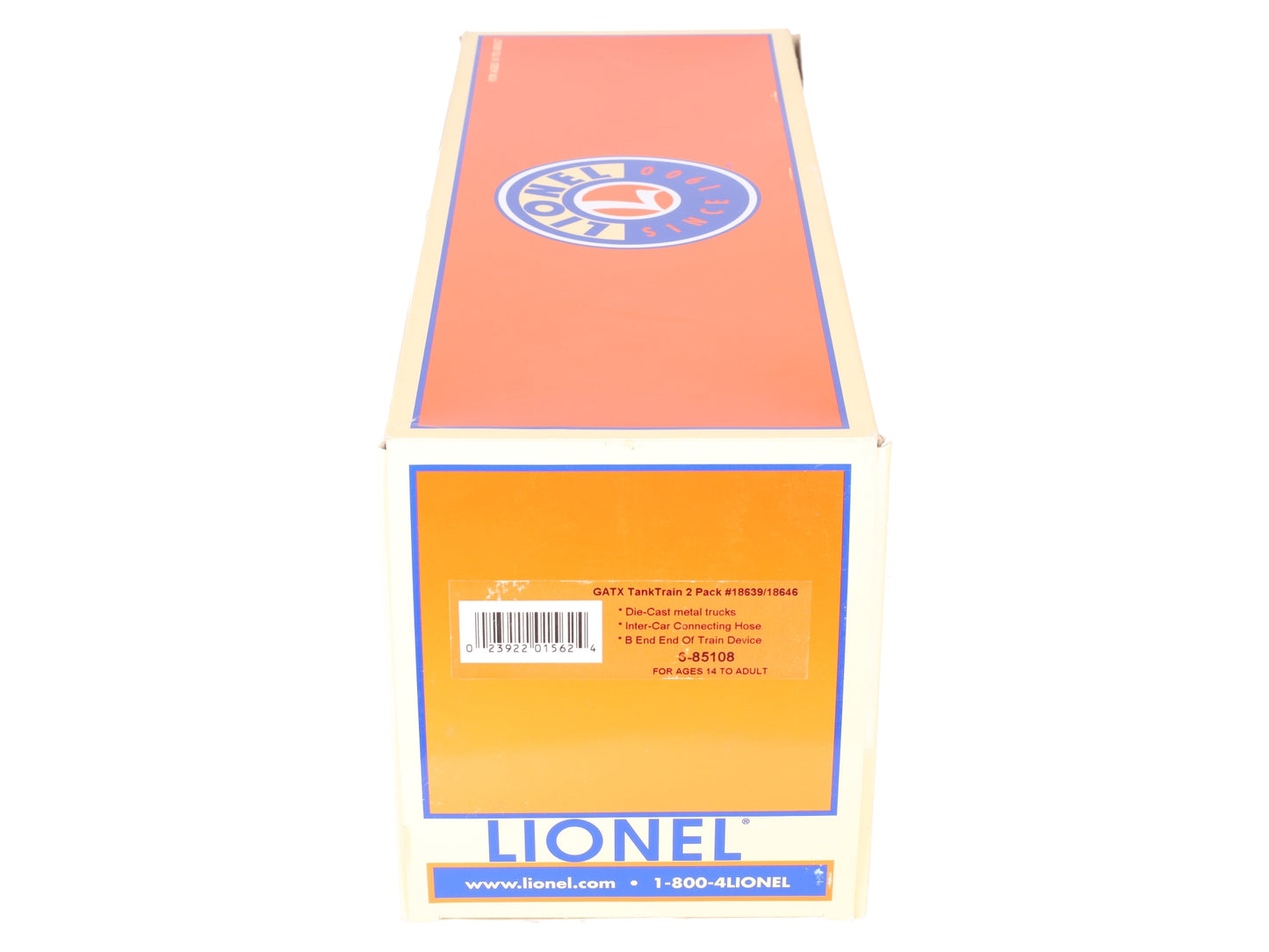 Lionel 6-85108 O TankTrain with End of Traine Device #18639/18646 (Set of 2) EX/Box