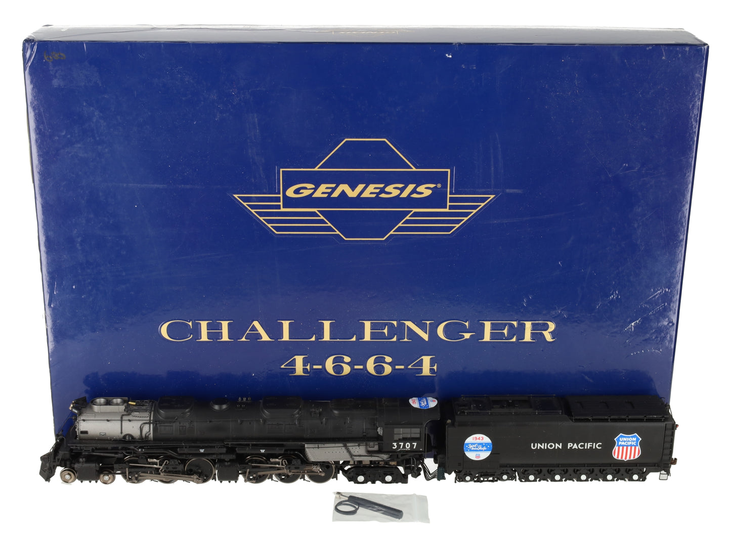 Athearn G97223 HO UP Challenger 4-6-6-4 Steam Locomotive w/DCC & Sound #3707 EX/Box