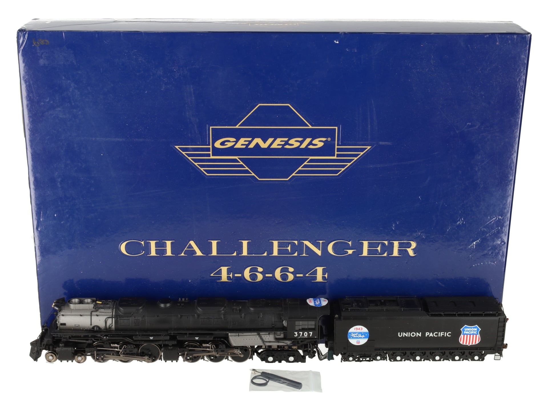 Athearn G97223 HO UP Challenger 4-6-6-4 Steam Locomotive w/DCC & Sound #3707 EX/Box
