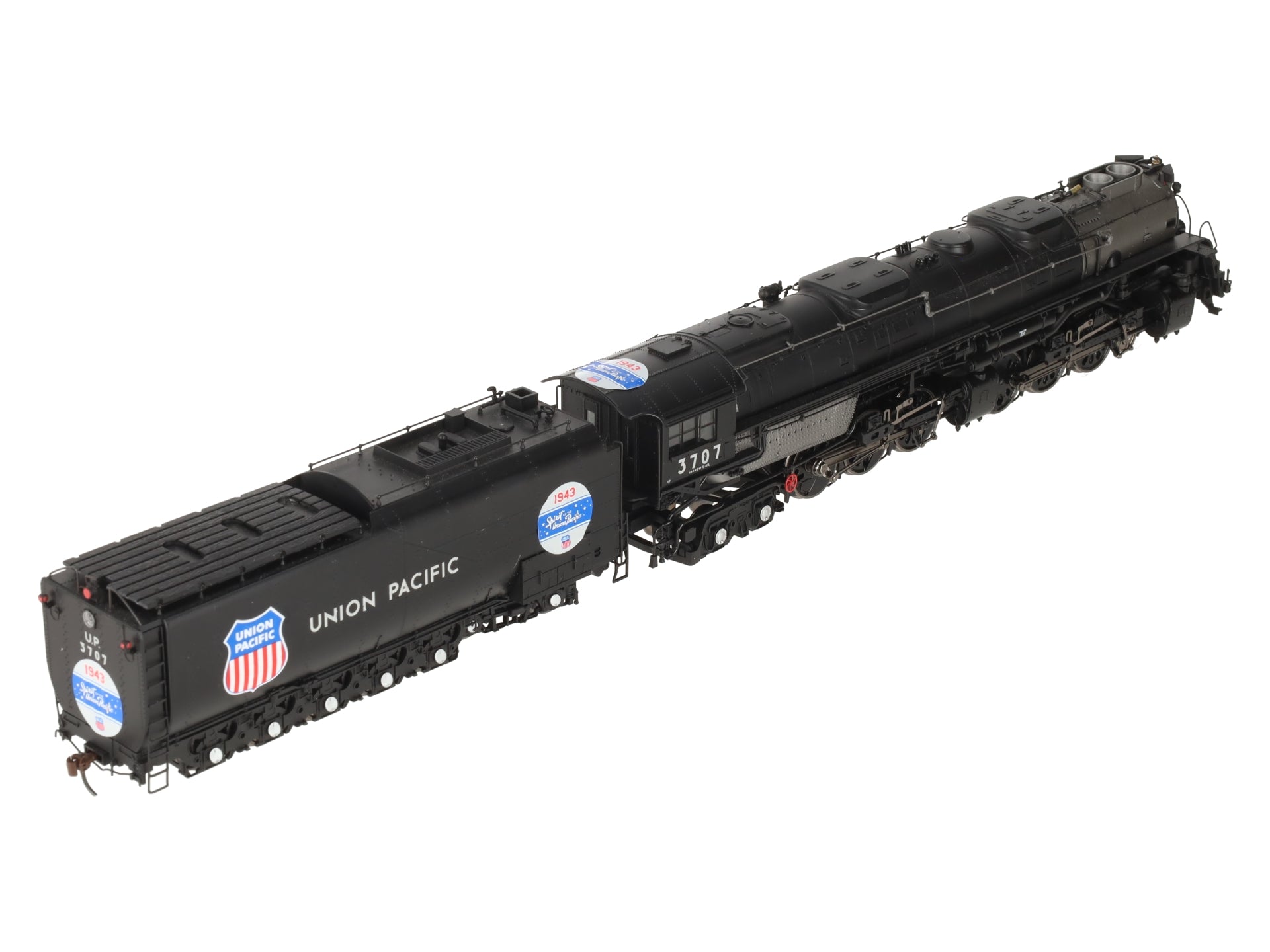 Athearn G97223 HO UP Challenger 4-6-6-4 Steam Locomotive w/DCC & Sound #3707 EX/Box