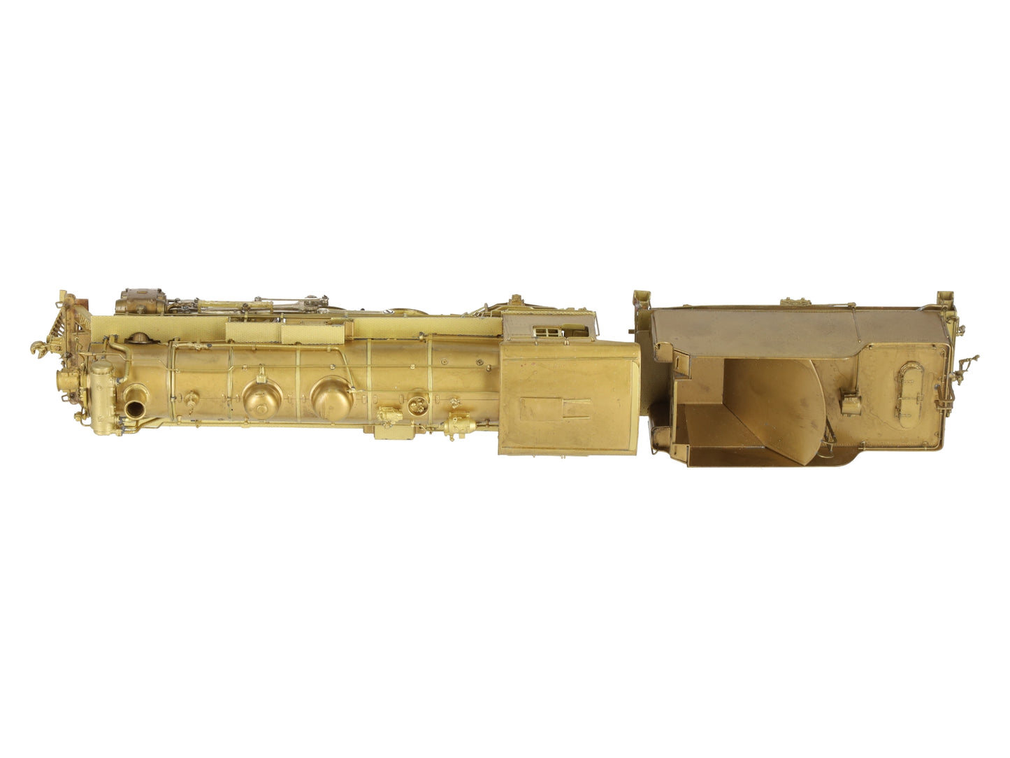 Overland 1451 HO Brass Boston & Maine P2b 4-6-2 w/ Elesco Heater Locomotive EX/Box
