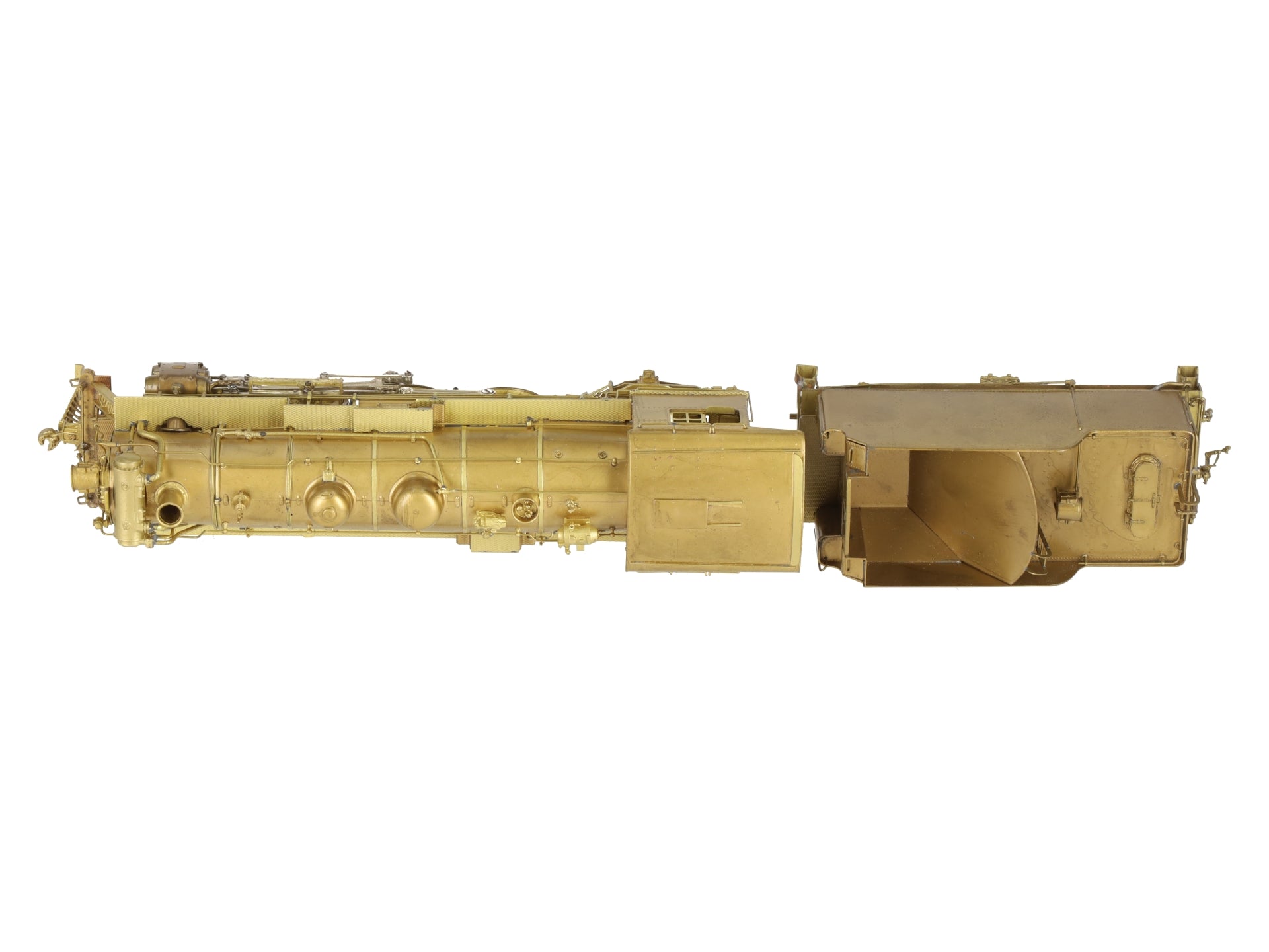 Overland 1451 HO Brass Boston & Maine P2b 4-6-2 w/ Elesco Heater Locomotive EX/Box