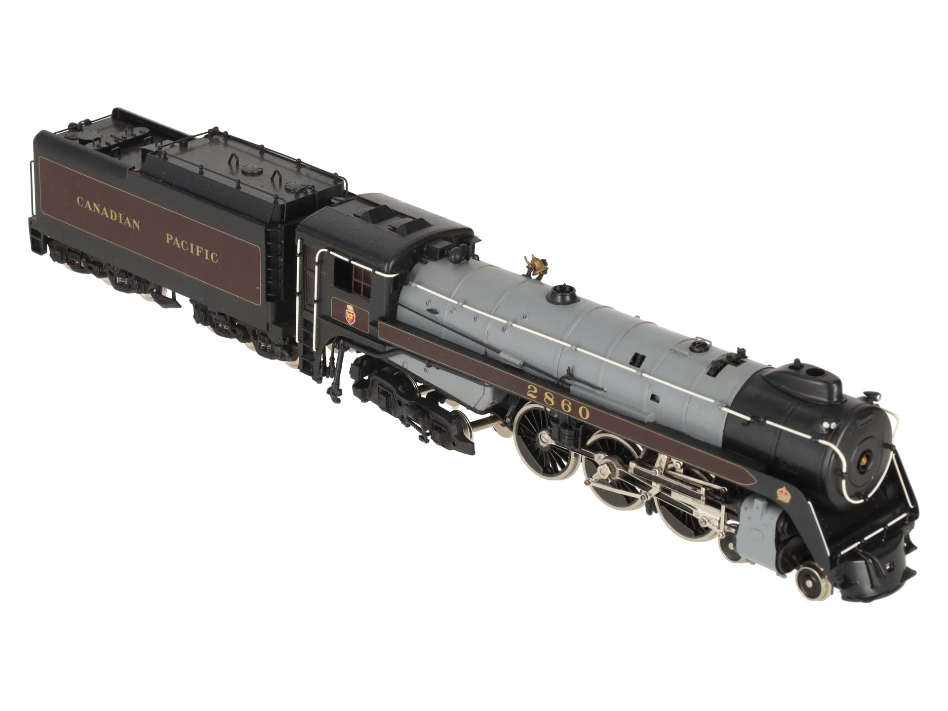 Tenshodo 166 HO BRASS CPR Royal Hudson 4-6-4 Steam Loco/Tender - painted EX/Box