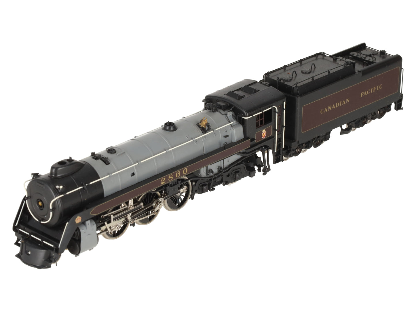 Tenshodo 166 HO BRASS CPR Royal Hudson 4-6-4 Steam Loco/Tender - painted EX/Box