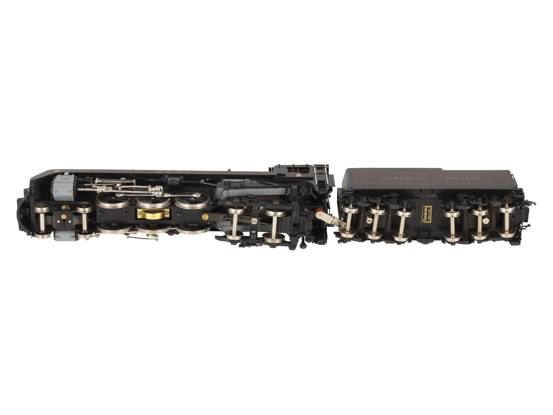Tenshodo 166 HO BRASS CPR Royal Hudson 4-6-4 Steam Loco/Tender - painted EX/Box