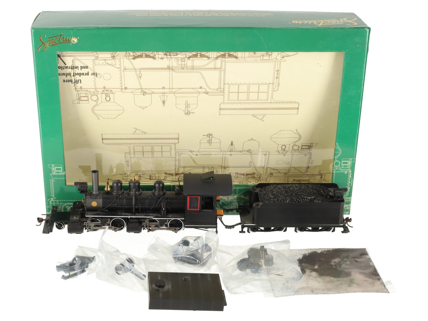 Bachmann 29004 On30 Painted & Unlettered 2-4-4-2 Wood Cab w/DCC EX/Box